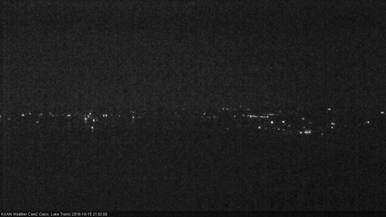 Lake Travis webcam, October 15, 2016 8:15 PM CT