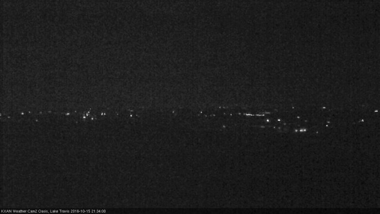 Lake Travis webcam, October 15, 2016 8:45 PM CT