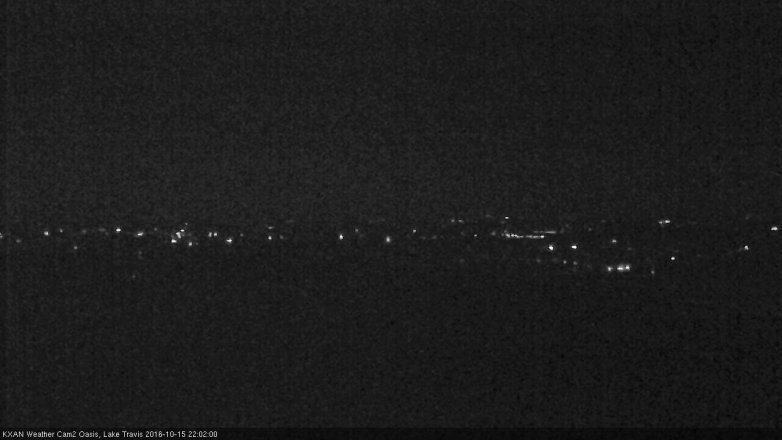 Lake Travis webcam, October 15, 2016 9:20 PM CT
