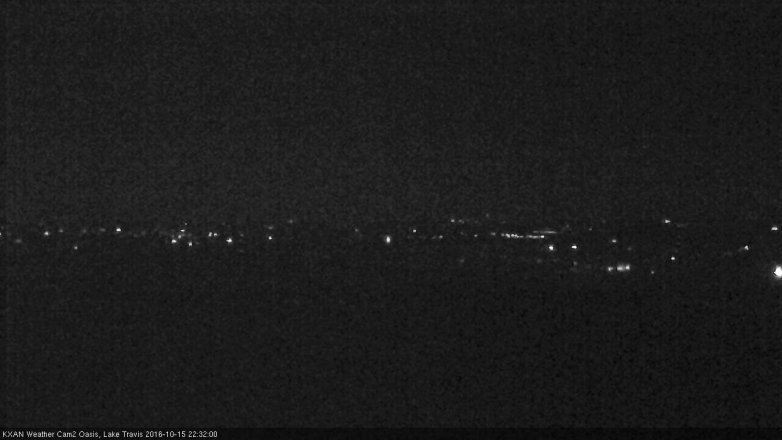 Lake Travis webcam, October 15, 2016 9:55 PM CT
