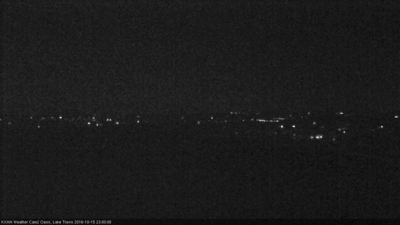 Lake Travis webcam, October 15, 2016 10:20 PM CT