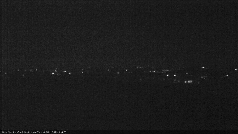 Lake Travis webcam, October 15, 2016 10:25 PM CT