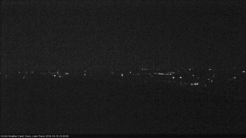 Lake Travis webcam, October 15, 2016 10:40 PM CT