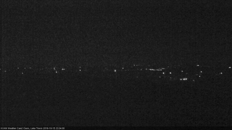 Lake Travis webcam, October 15, 2016 10:55 PM CT