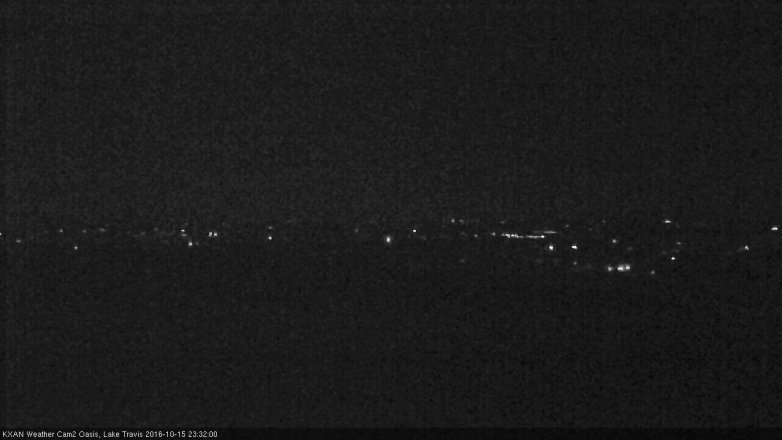 Lake Travis webcam, October 15, 2016 11:00 PM CT