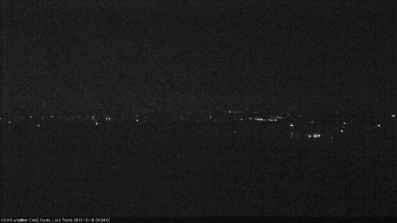 Lake Travis webcam, October 15, 2016 11:35 PM CT