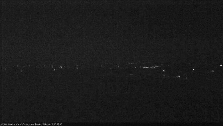 Lake Travis webcam, October 15, 2016 11:50 PM CT