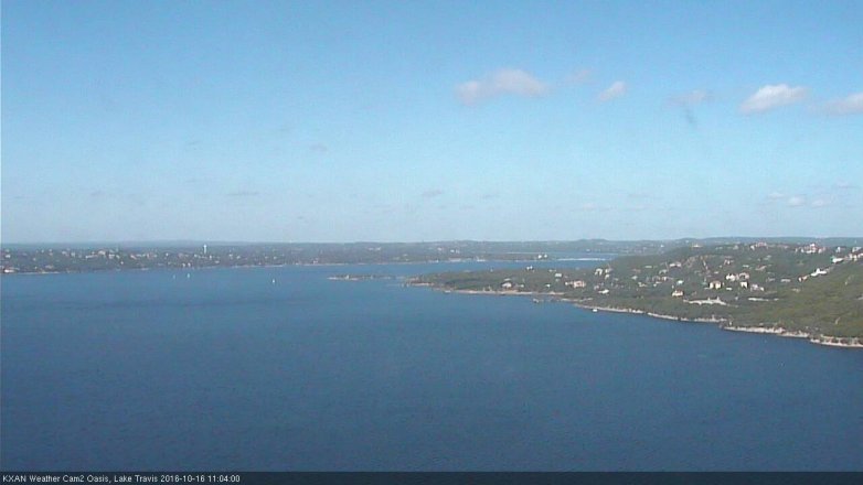 Lake Travis webcam, October 16, 2016 10:35 AM CT