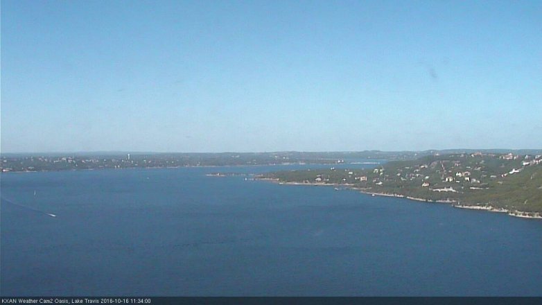 Lake Travis webcam, October 16, 2016 10:40 AM CT