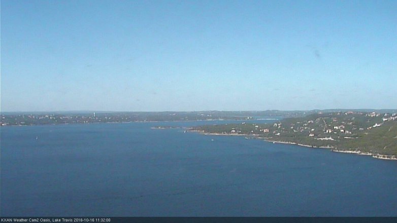 Lake Travis webcam, October 16, 2016 10:50 AM CT