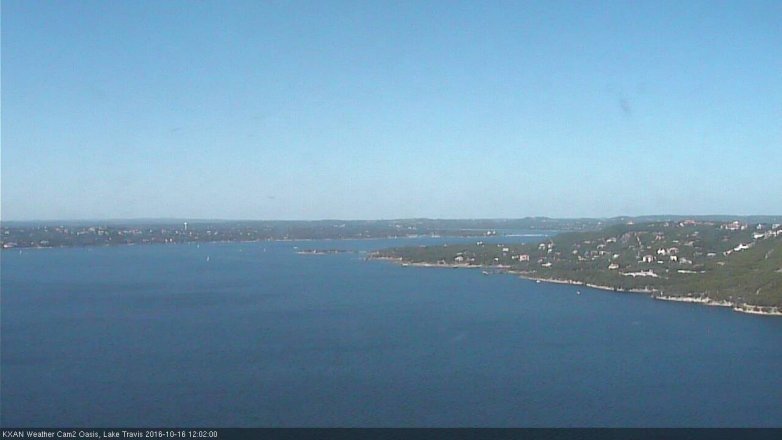 Lake Travis webcam, October 16, 2016 11:05 AM CT