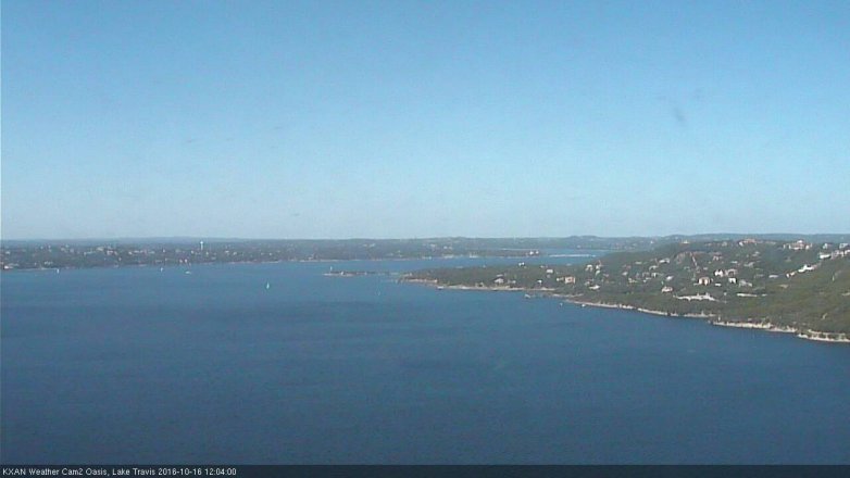 Lake Travis webcam, October 16, 2016 11:25 AM CT