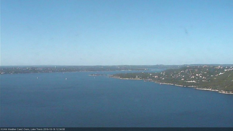Lake Travis webcam, October 16, 2016 11:40 AM CT