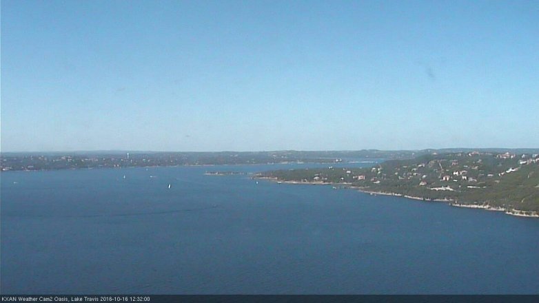 Lake Travis webcam, October 16, 2016 11:45 AM CT