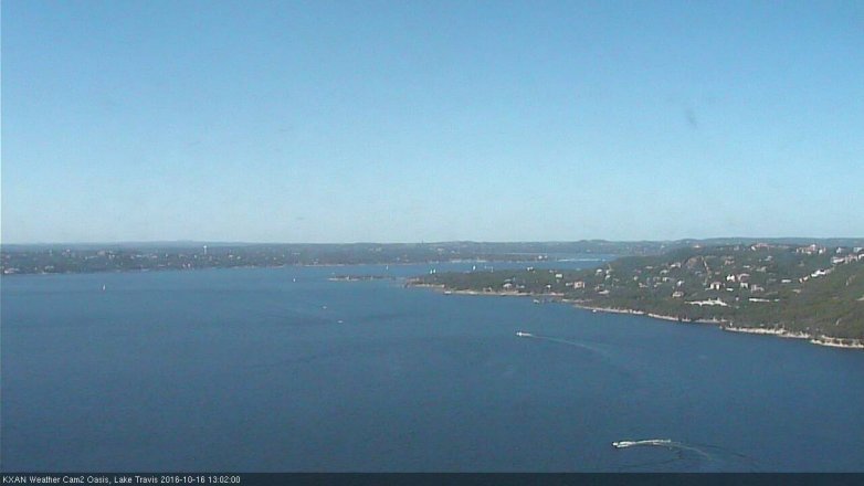 Lake Travis webcam, October 16, 2016 12:05 PM CT