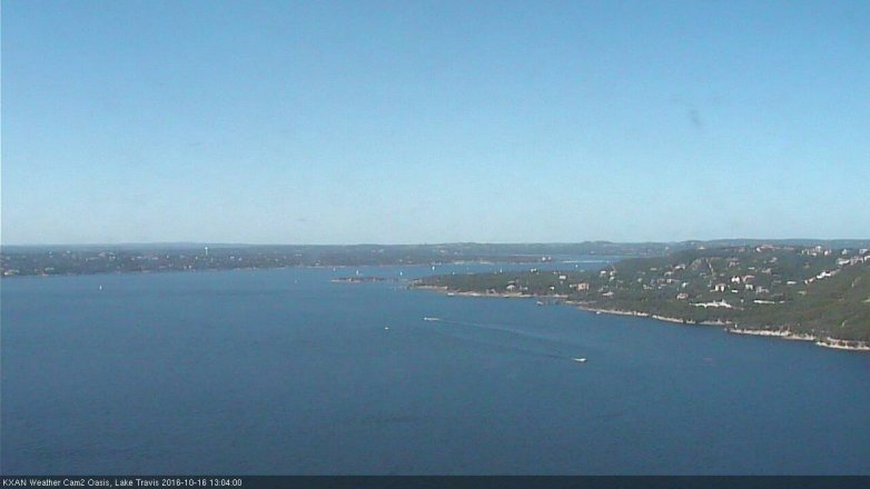 Lake Travis webcam, October 16, 2016 12:10 PM CT