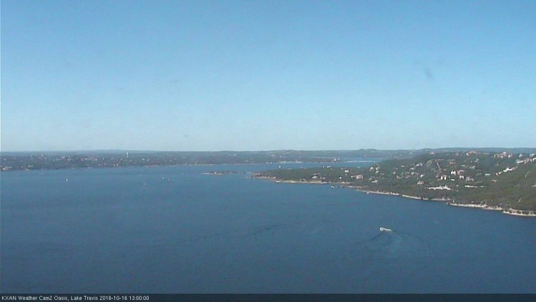 Lake Travis webcam, October 16, 2016 12:15 PM CT