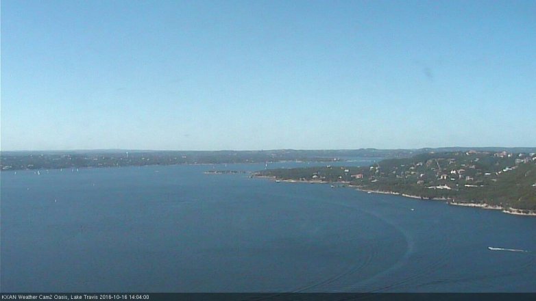 Lake Travis webcam, October 16, 2016 1:25 PM CT