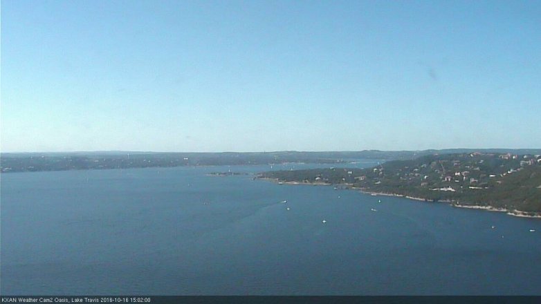 Lake Travis webcam, October 16, 2016 2:20 PM CT