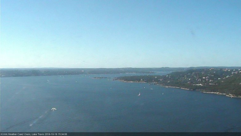 Lake Travis webcam, October 16, 2016 2:50 PM CT