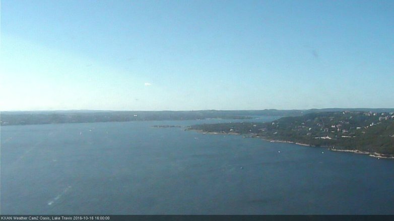 Lake Travis webcam, October 16, 2016 3:10 PM CT