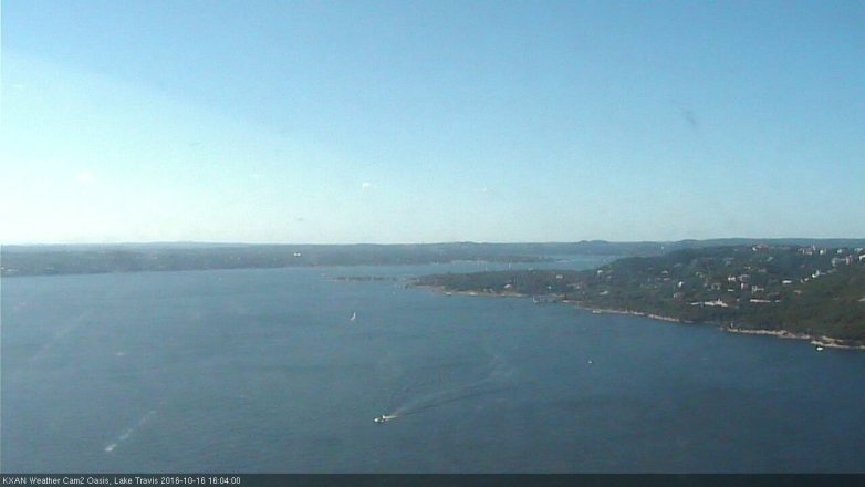 Lake Travis webcam, October 16, 2016 3:35 PM CT