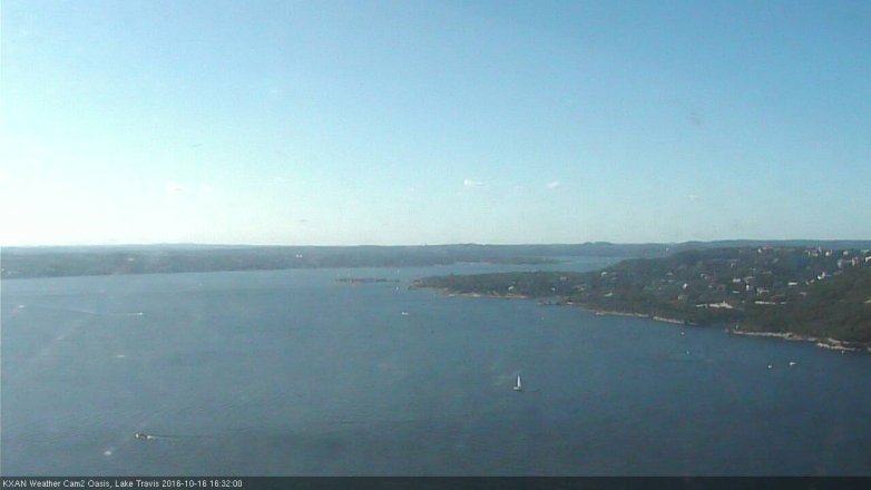 Lake Travis webcam, October 16, 2016 3:50 PM CT