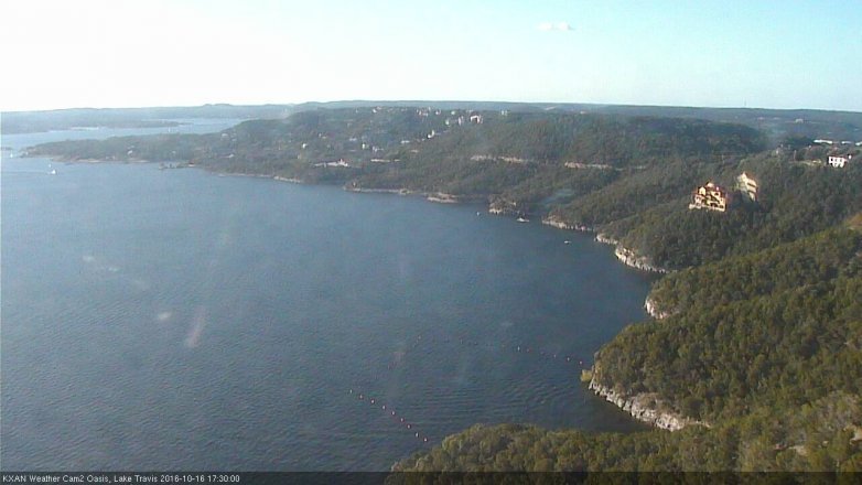 Lake Travis webcam, October 16, 2016 4:50 PM CT