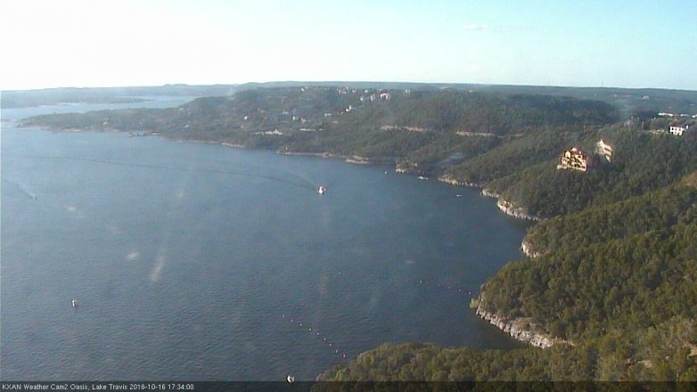 Lake Travis webcam, October 16, 2016 4:55 PM CT