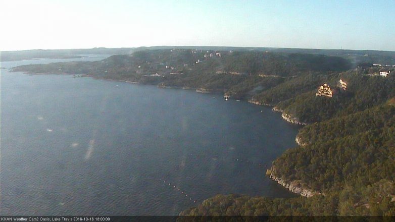 Lake Travis webcam, October 16, 2016 5:10 PM CT