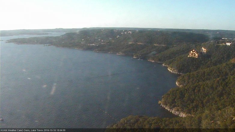 Lake Travis webcam, October 16, 2016 5:25 PM CT