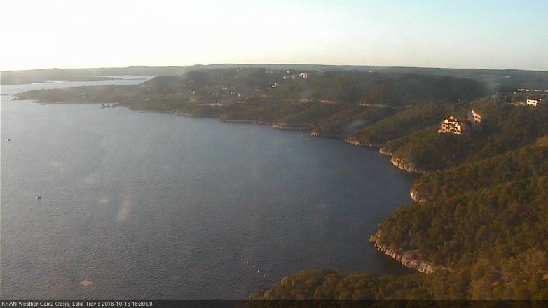 Lake Travis webcam, October 16, 2016 5:45 PM CT