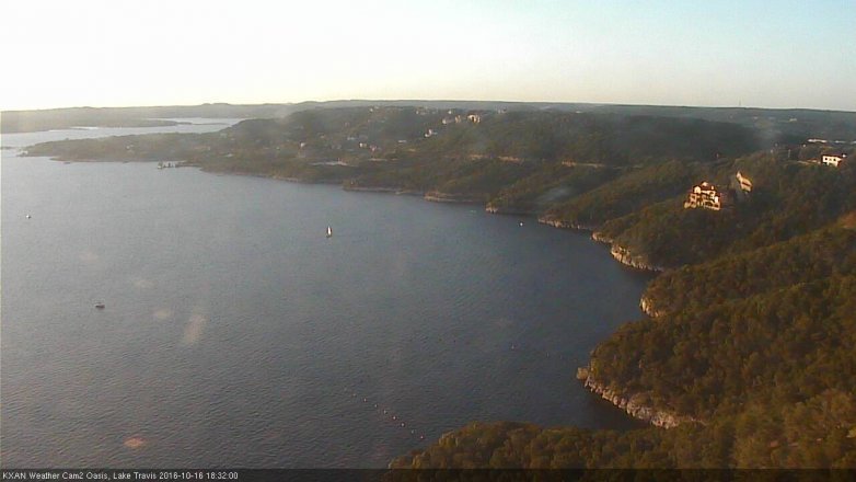 Lake Travis webcam, October 16, 2016 5:50 PM CT