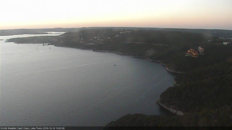 Lake Travis webcam, October 16, 2016 6:10 PM CT