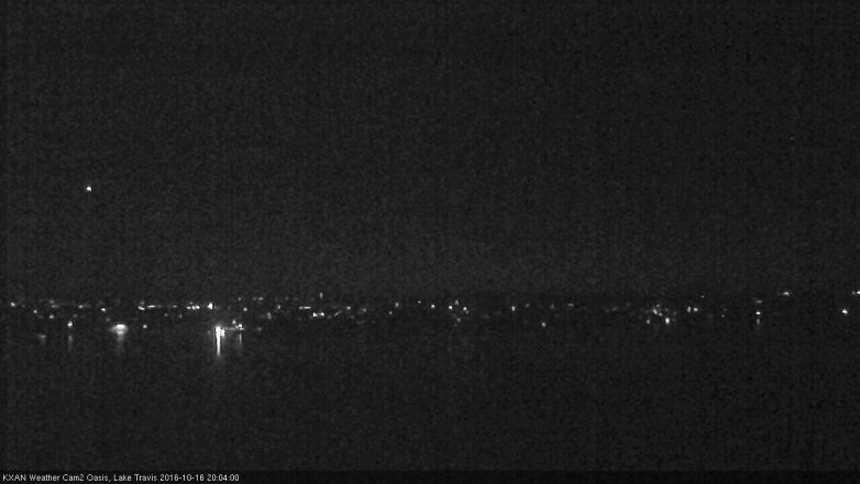Lake Travis webcam, October 16, 2016 7:15 PM CT