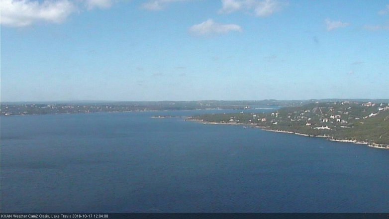 Lake Travis webcam, October 17, 2016 11:15 AM CT