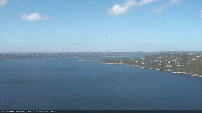 Lake Travis webcam, October 17, 2016 11:20 AM CT