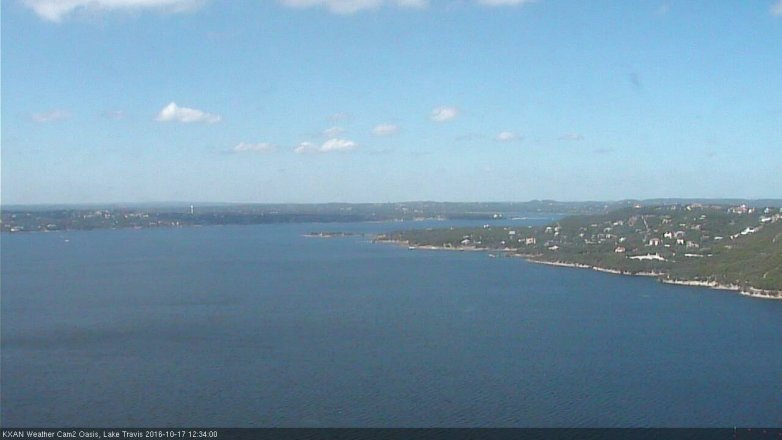 Lake Travis webcam, October 17, 2016 11:50 AM CT