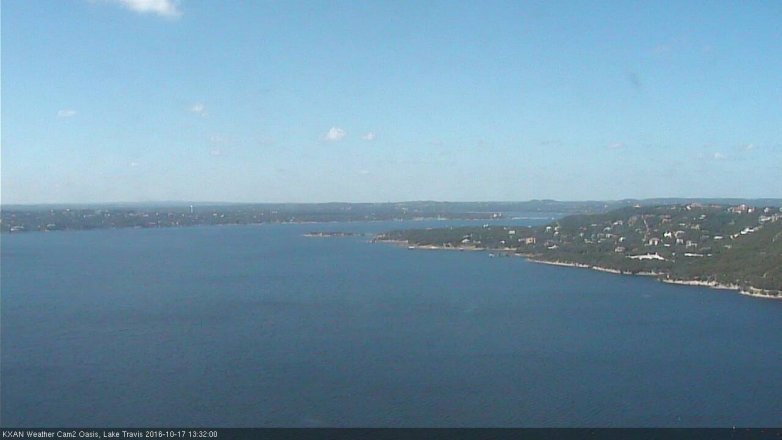 Lake Travis webcam, October 17, 2016 12:40 PM CT