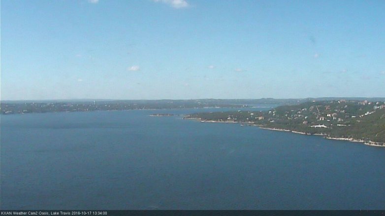 Lake Travis webcam, October 17, 2016 12:45 PM CT