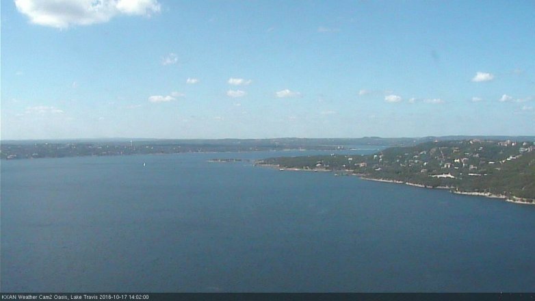 Lake Travis webcam, October 17, 2016 1:20 PM CT