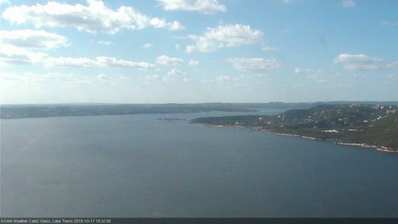 Lake Travis webcam, October 17, 2016 2:40 PM CT