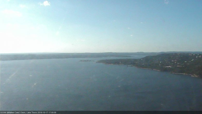 Lake Travis webcam, October 17, 2016 4:25 PM CT