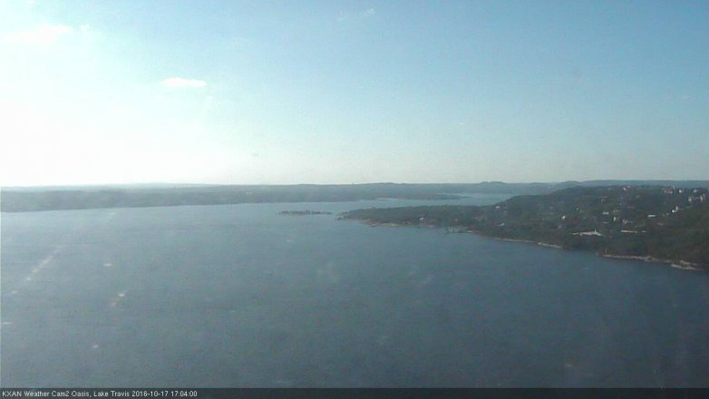 Lake Travis webcam, October 17, 2016 4:35 PM CT