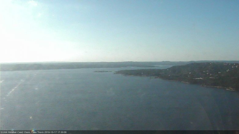 Lake Travis webcam, October 17, 2016 4:40 PM CT