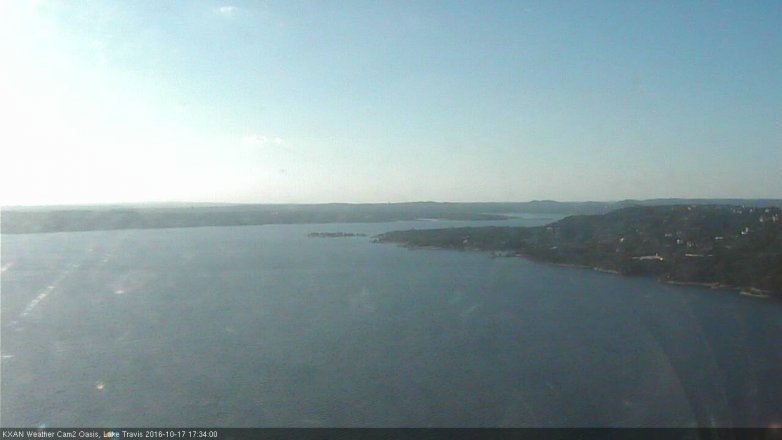Lake Travis webcam, October 17, 2016 5:05 PM CT
