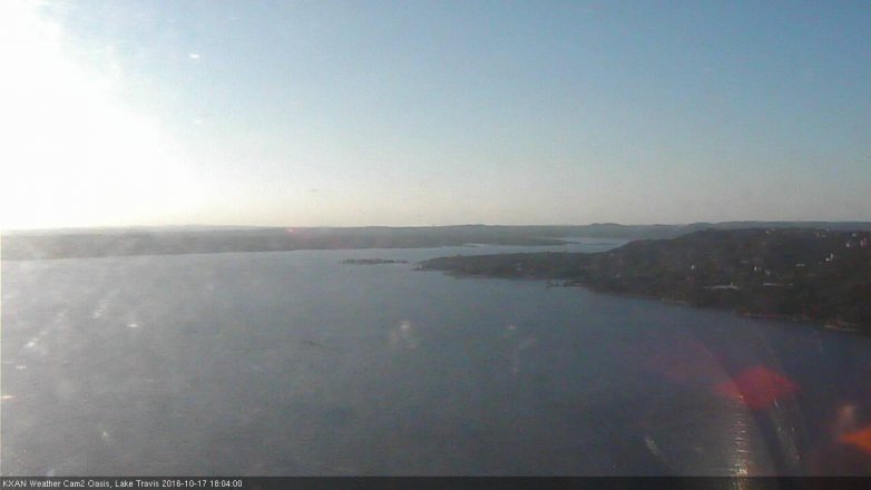 Lake Travis webcam, October 17, 2016 5:20 PM CT
