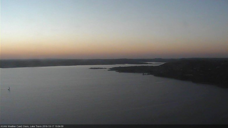 Lake Travis webcam, October 17, 2016 6:10 PM CT