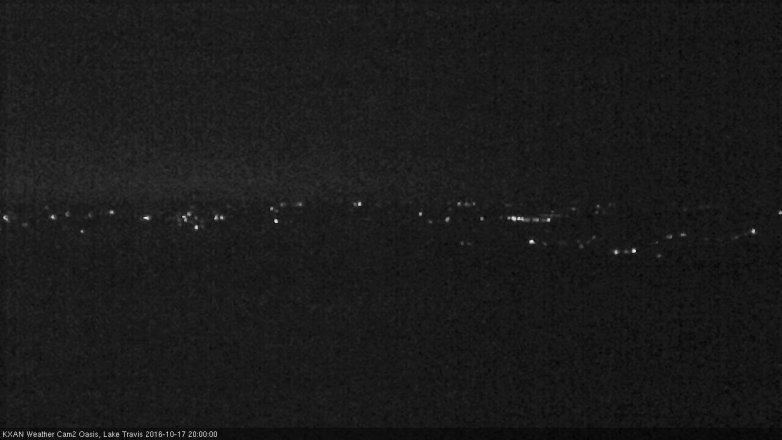 Lake Travis webcam, October 17, 2016 7:30 PM CT