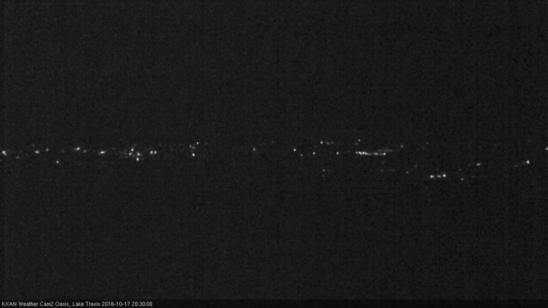 Lake Travis webcam, October 17, 2016 7:40 PM CT